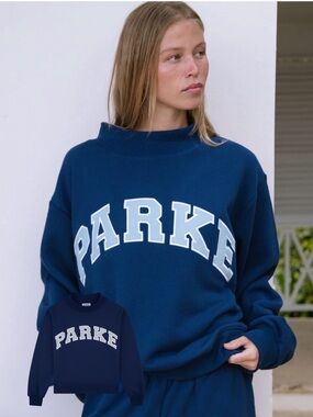 NIB PARKE VARSITY MOCKNECK S/M Seabreeze